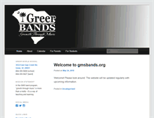 Tablet Screenshot of gmsbands.org